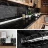 Self Adhesive White & Black Marble Sheet 60*200CM. - Image 4